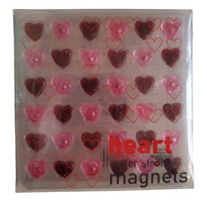 Heart Magnets Extra Strong Pink Red Valentine's Day Wedding Bridal Shower